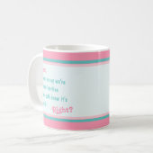 Happy Mothers Day From Your お気に入りの - Pink Aqua コーヒーマグカップ (正面左)