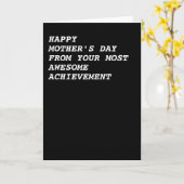 Happy Mothers Day From Your 素晴らし Achievement カード (黄色い花)