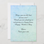 Happy Mother's Day from Your Cats Flat Card 招待状 (裏面)