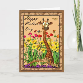 Happy Mother's Day、Giraffeとの日曜日の悩み カード