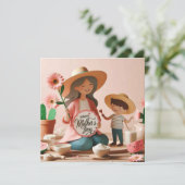 Happy Mother's Day Greeting Card サンキューカード (スタンド正面)