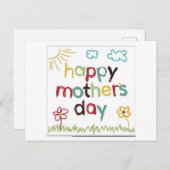 Happy Mother's Day Greeting Card ポストカード (正面/裏面)