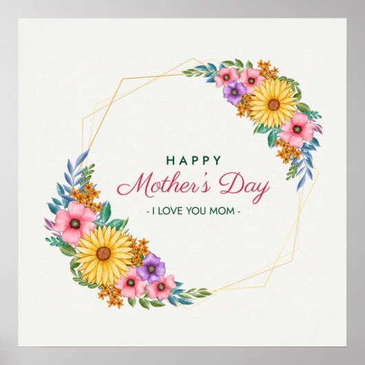 Happy Mother's Day - I Love You Mom ポスター (正面)