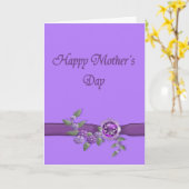 Happy Mothers Day in Purple カード (黄色い花)
