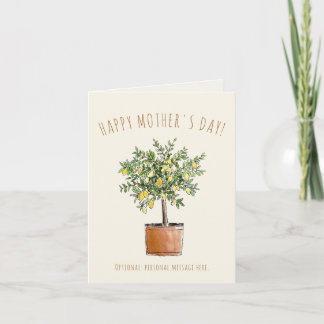 Happy Mother's Day Lemon Tree カード