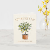 Happy Mother's Day Lemon Tree カード (黄色い花)