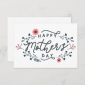 happy-mothers-day-lettering サンキューカード (正面/裏面)