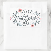 happy-mothers-day-lettering 長方形シール (バッグ)