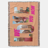 Happy Mother's Day Love スローブランケット (正面縦)