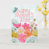 Happy Mother's Day Meadow Flowers カード (黄色い花)