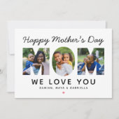 Happy Mothers Day Momカスタムフォトコラージカード (正面)