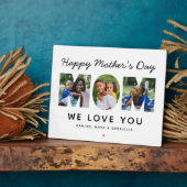 Happy Mothers Day Momカスタムフォトコラージュ フォトプラーク (側面)
