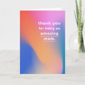 Happy Mother's Day MOMモダン抽象芸術写真 シーズンカード (正面)