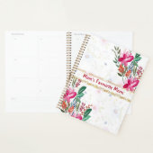 Happy Mothers Day Momsメニュお気に入りのーピンクの花 プランナー手帳 (ディスプレー)