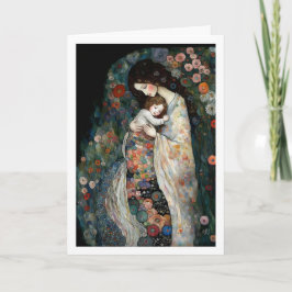 Happy Mother's Day Mother and Child 絵画. カード