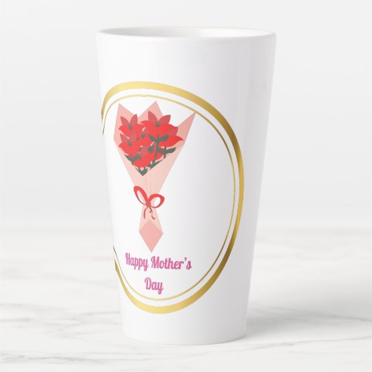 Happy Mother's Day mug  カフェラテマグ (正面)