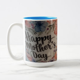 Happy Mothers day mug ツートーンマグカップ