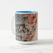 Happy Mothers day mug ツートーンマグカップ (正面左)