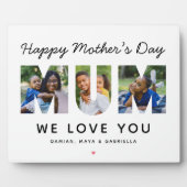 Happy Mothers Day Mumカスタムフォトコラージュ フォトプラーク (正面)