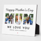 Happy Mothers Day Mumカスタムフォトコラージュ フォトプラーク (側面)