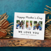 Happy Mothers Day Mumカスタムフォトコラージュ フォトプラーク (側面)