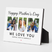 Happy Mothers Day Mumカスタムフォトコラージュ フォトプラーク (側面)