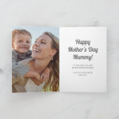 Happy Mother's Day MUMMYデイジーフローラ写真 シーズンカード (内部)