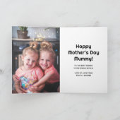 Happy Mother's Day MUMMYモダン抽象芸術写真 シーズンカード (内部)