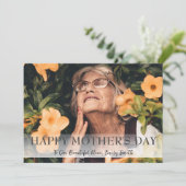 Happy Mothers day, nana，おばあちゃんシンプルの写真 シーズンカード (スタンド正面)