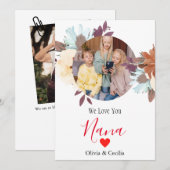 Happy Mothers day, nana,おばあちゃんシンプルの写真 シーズンカード (正面/裏面)