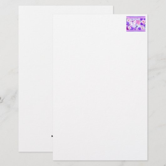 Happy Mother's Day Notes To Mom Stationery 便箋 (正面/裏面)