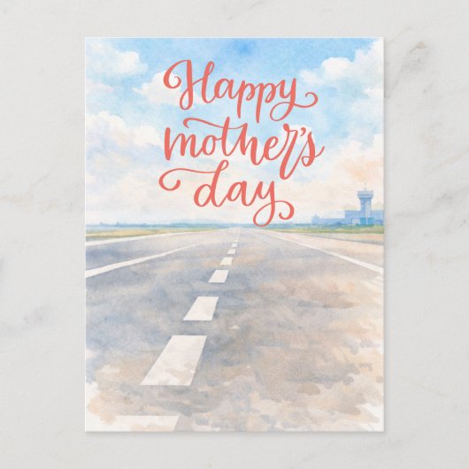 Happy Mother's Day on the runway for pilot シーズンポストカード (正面)