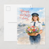 Happy Mother's Day on the runway for pilot シーズンポストカード (正面/裏面)