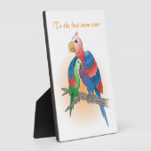 Happy Mother's Day Parrots フォトプラーク (側面)