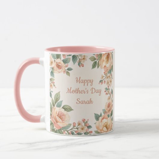 Happy Mother's Day Personalized Mug マグカップ (左)
