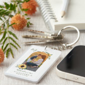 Happy Mother's Day Photo Arch Water color Sunflowe キーホルダー (正面右)