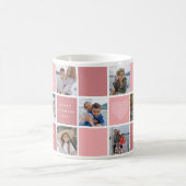 Happy Mothers Day Photo Grid Keepsake コーヒーマグカップ (中央)