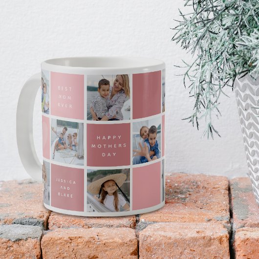 Happy Mothers Day Photo Grid Keepsake コーヒーマグカップ