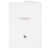 Happy Mother's Day Pinkフローラ5 x 7カード (裏面)