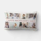 Happy Mother's Day Pink Photo Collage ランバークッション (裏面)