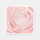 Happy Mother's Day Pink Rose抽象芸術写真 スタンダードカクテルナプキン (正面)
