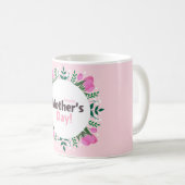 Happy Mother's Day  Pink Tulips  コーヒーマグカップ (正面右)