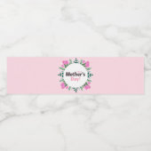 Happy Mother's Day Pink Tulips ペットボトルラベル (シングルラベル)
