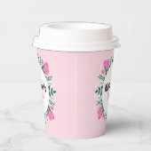 Happy Mother's Day  Pink Tulips 紙コップ (右)