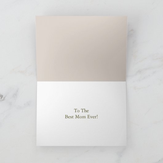 Happy Mother's Day Red Geranium Flower カード (内部)