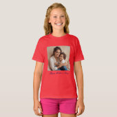 Happy Mother's Day Red Girls'Tシャツ Tシャツ (正面フル)
