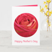 Happy Mother's Day Red Rose – グリーティングカード (黄色い花)
