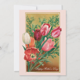 Happy Mother's Day!  Retro Congratulations card 招待状