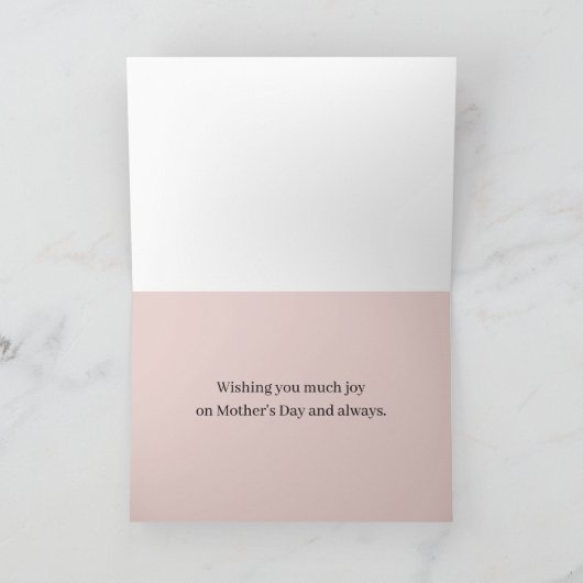 Happy Mother's Day Sailing Mountain Lake Adventure カード (内部)