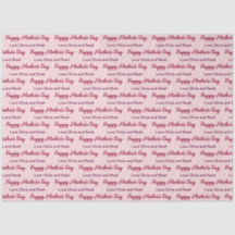 Happy Mother's Day Script 淡い色の Pink Name of Giver